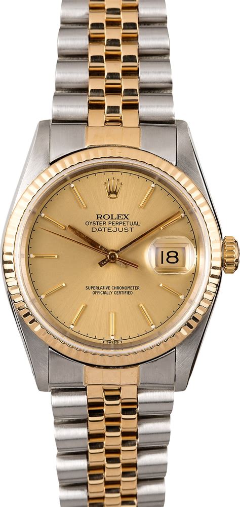 rolex oyster perpetual datejust 16233 18k|rolex datejust 16233 white dial.